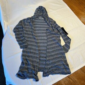 NWT Say What sweater with hood. Size M